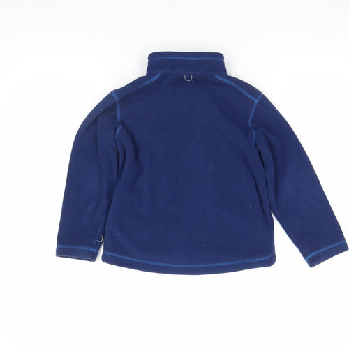 TOG24 Boys Blue Fleece Zip Up Basic Jacket 7-8 Years