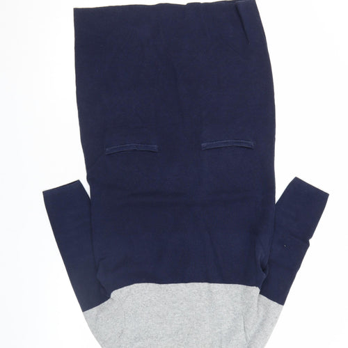 C C Clothing Company Womens Blue Grey Shift Knit Dress Size 10
