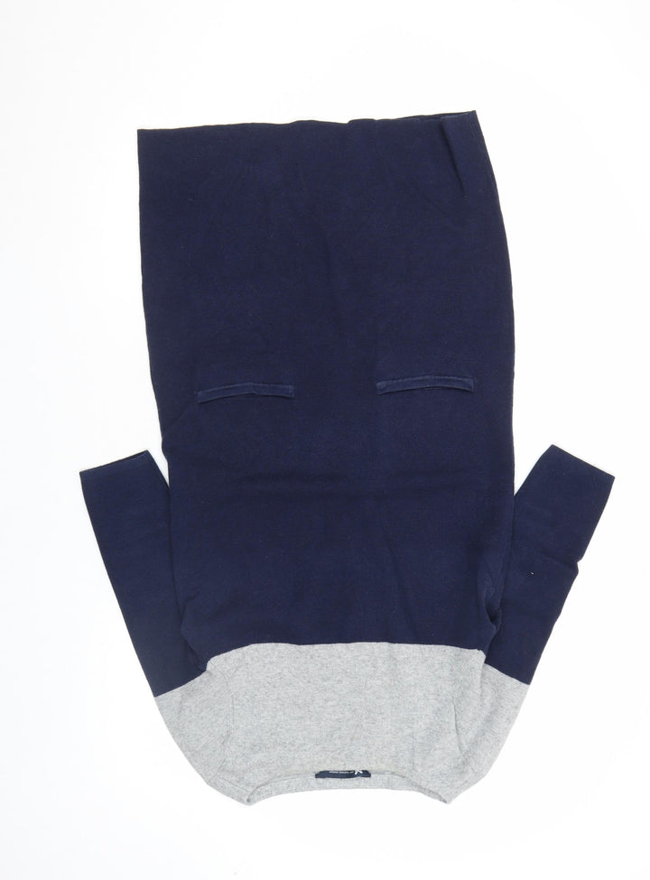 C C Clothing Company Womens Blue Grey Shift Knit Dress Size 10