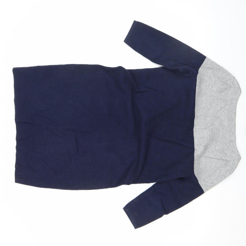 C C Clothing Company Womens Blue Grey Shift Knit Dress Size 10