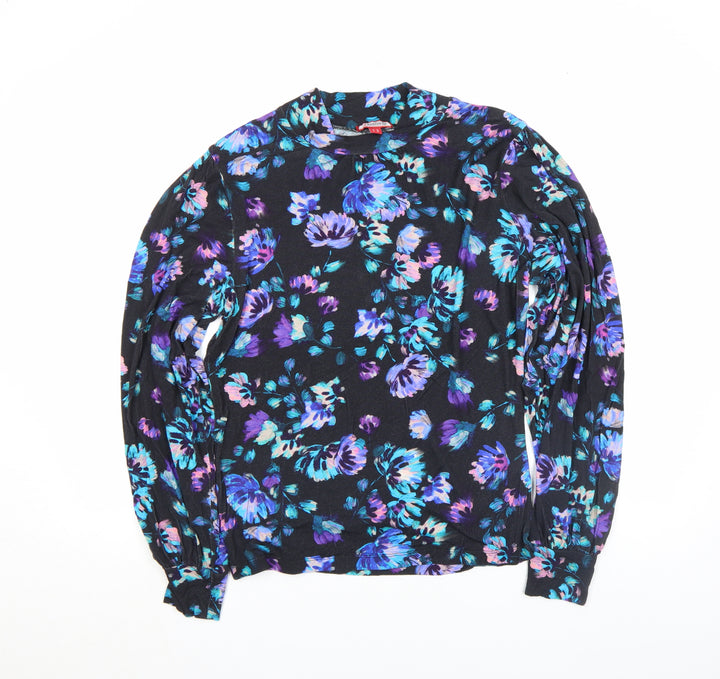 Joe Browns Womens Multicoloured Floral Jersey Tunic Blouse Size 12
