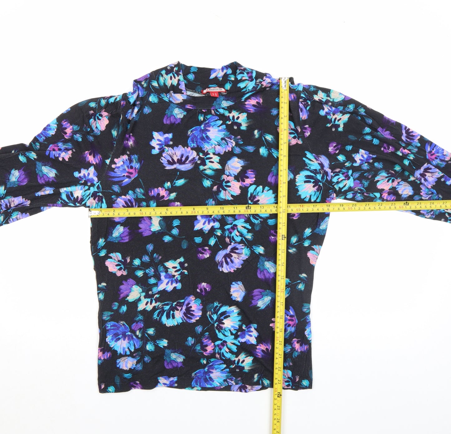 Joe Browns Womens Multicoloured Floral Jersey Tunic Blouse Size 12