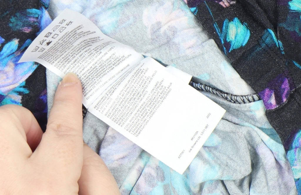 Joe Browns Womens Multicoloured Floral Jersey Tunic Blouse Size 12