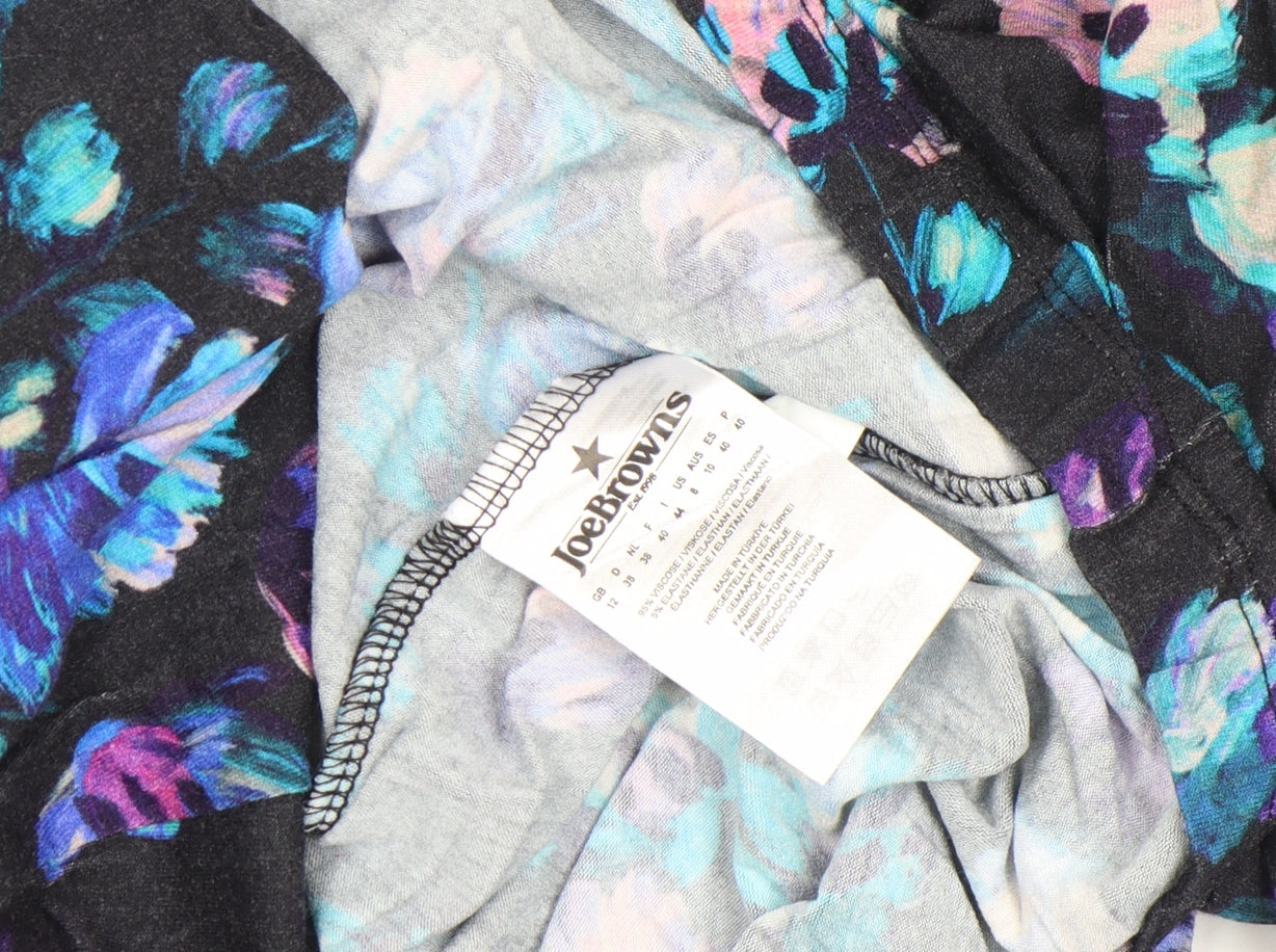 Joe Browns Womens Multicoloured Floral Jersey Tunic Blouse Size 12
