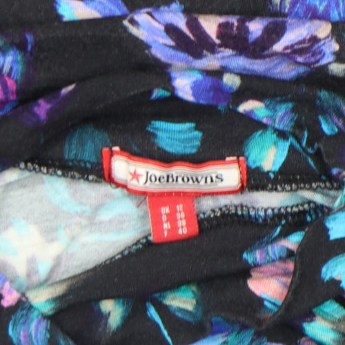 Joe Browns Womens Multicoloured Floral Jersey Tunic Blouse Size 12