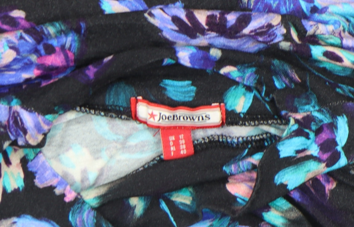 Joe Browns Womens Multicoloured Floral Jersey Tunic Blouse Size 12