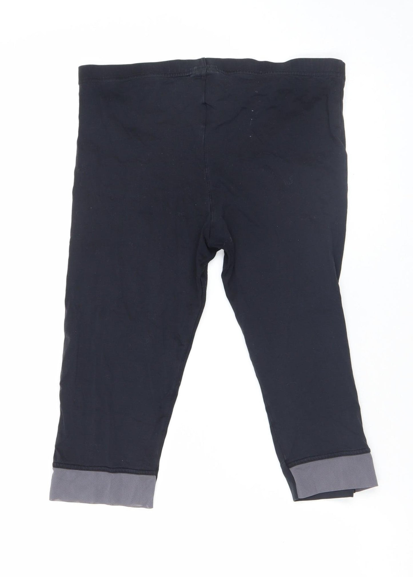 Elle Sport Women's Black Capri Leggings Size M Stretch Activewear