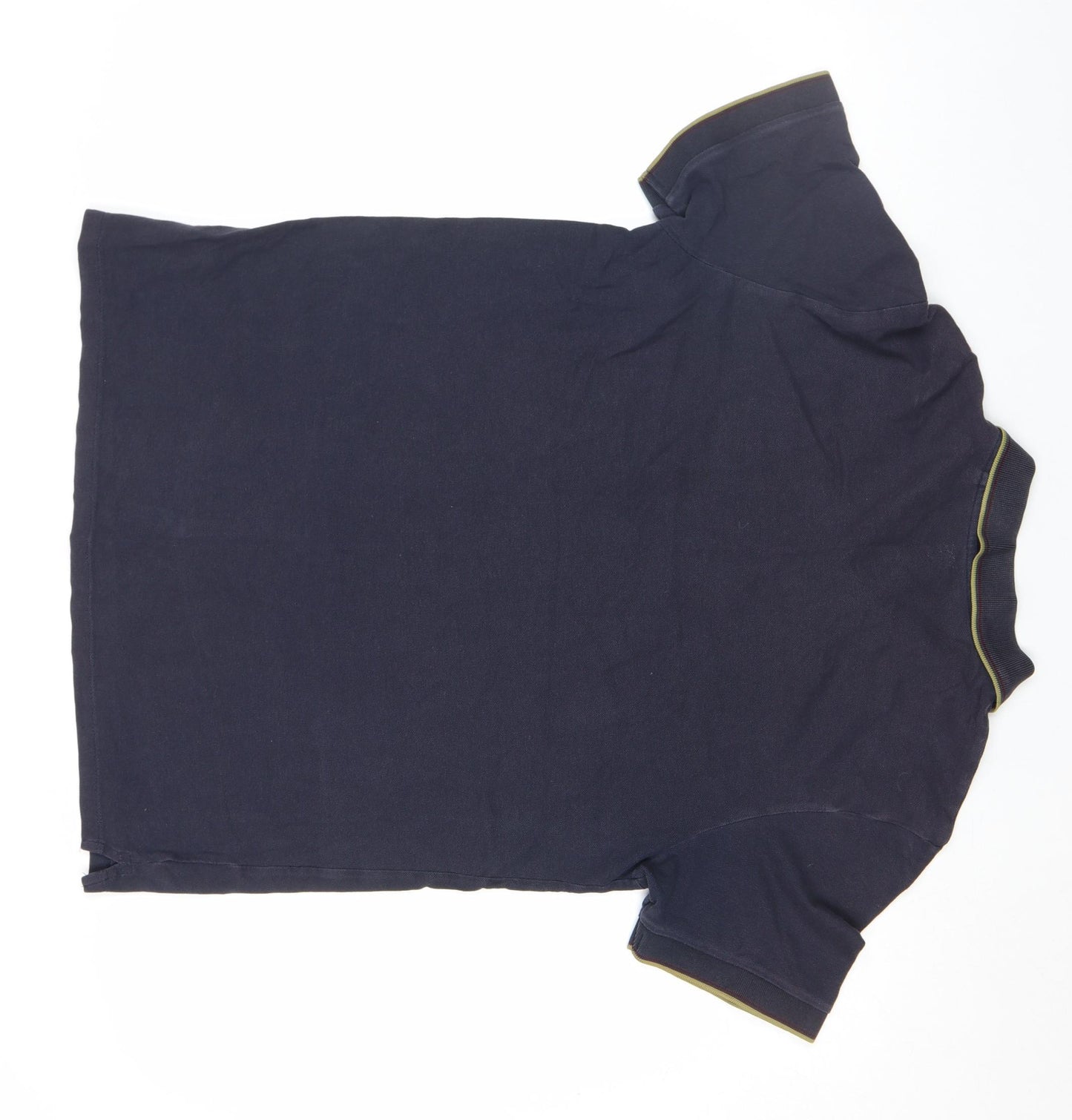 Next Men's Blue Regular Fit Cotton Polo Shirt L