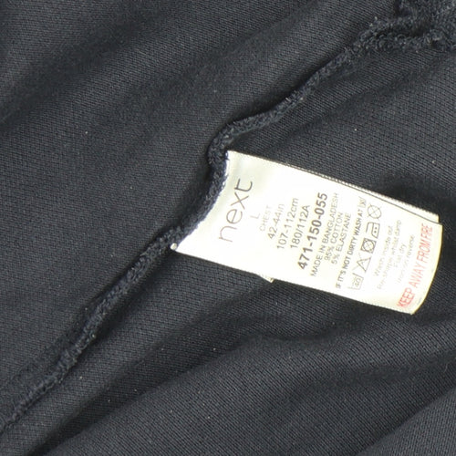Next Men's Blue Regular Fit Cotton Polo Shirt L
