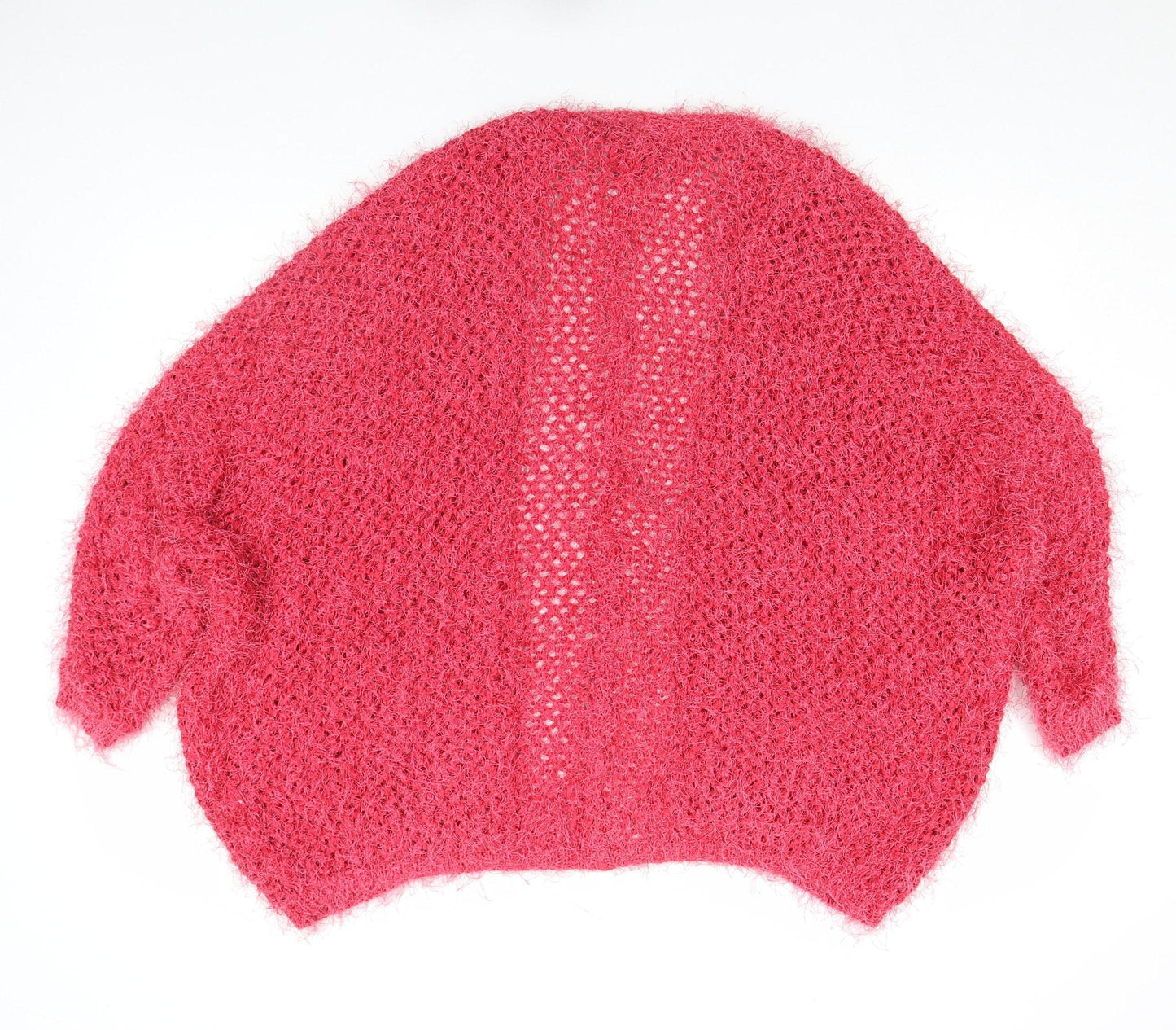 River Island Women’s Pink Open Knit Relaxed Cardigan Size 6