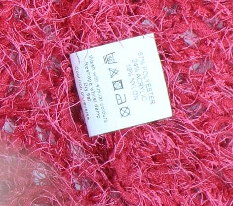 River Island Women’s Pink Open Knit Relaxed Cardigan Size 6