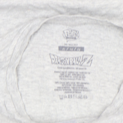 Dragon Ball Z Men's Grey Vegeta Saiyan Prince Graphic T-Shirt XL