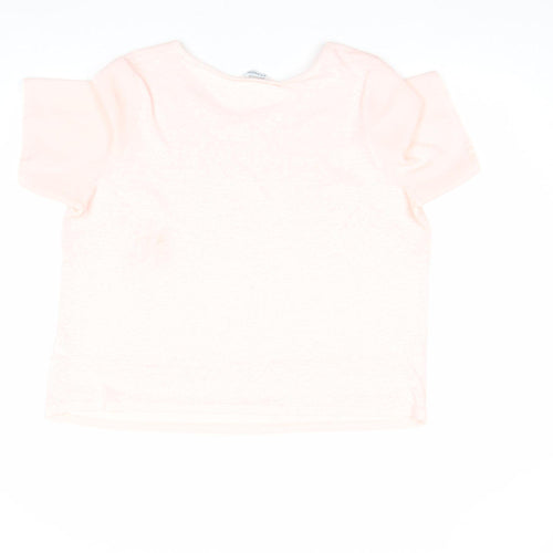 Marks and Spencer Womens Pink Size 16 Basic Short Sleeve T-Shirt