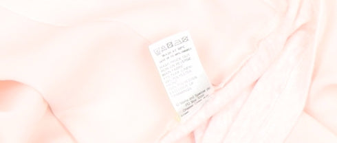 Marks and Spencer Womens Pink Size 16 Basic Short Sleeve T-Shirt