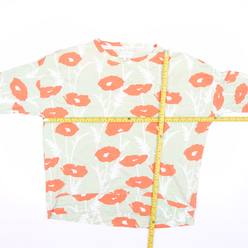 Next Women’s Multicoloured Floral Long Sleeve Cotton T-Shirt Size 14