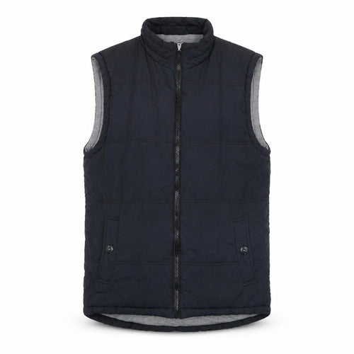 Deacon Men's Black Nylon Padded Bodywarmer Waistcoat Size S
