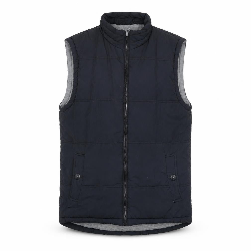 Deacon Men's Black Nylon Padded Bodywarmer Waistcoat Size S
