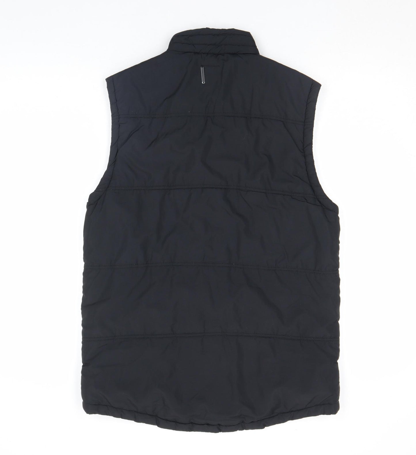 Deacon Men's Black Nylon Padded Bodywarmer Waistcoat Size S