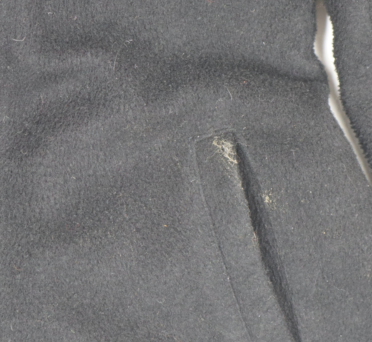 Marks and Spencer Women’s Black Faux Fur Collar Wool Blend Coat Size 16
