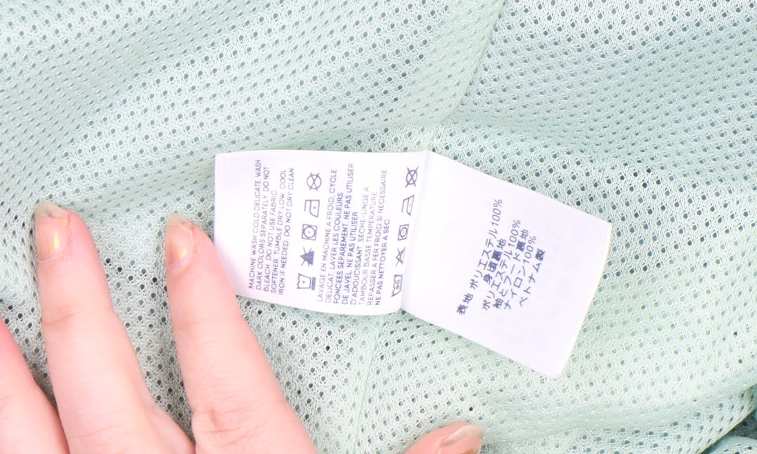 Lands' End Women’s Green Hooded Waterproof Rain Jacket Size M