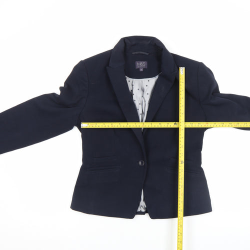 Marks and Spencer Women's Black Size 10 Classic Single-Breasted Blazer