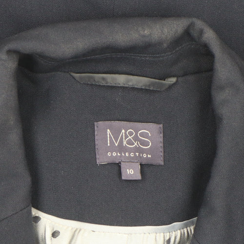 Marks and Spencer Women's Black Size 10 Classic Single-Breasted Blazer