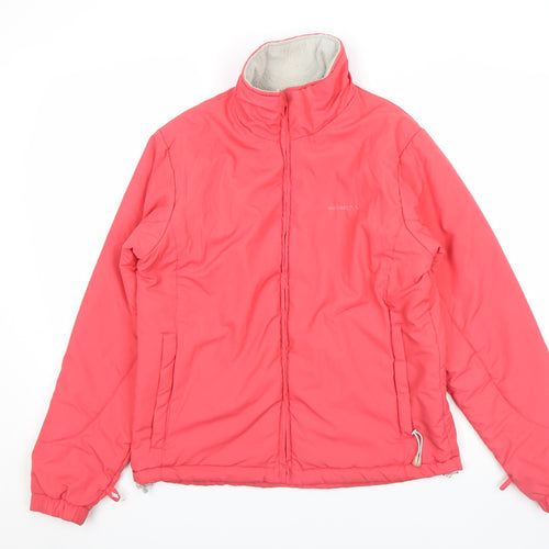 Trespass Women's Pink Puffer Jacket Medium Windproof Fleece Lined