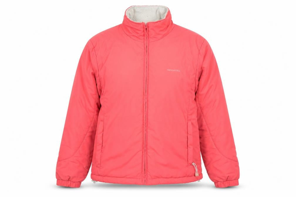 Trespass Women's Pink Puffer Jacket Medium Windproof Fleece Lined