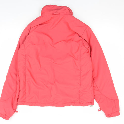 Trespass Women's Pink Puffer Jacket Medium Windproof Fleece Lined