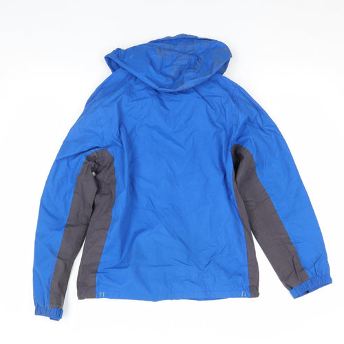 Regatta Boys Blue Waterproof Hooded Rain Jacket 11-12 Years