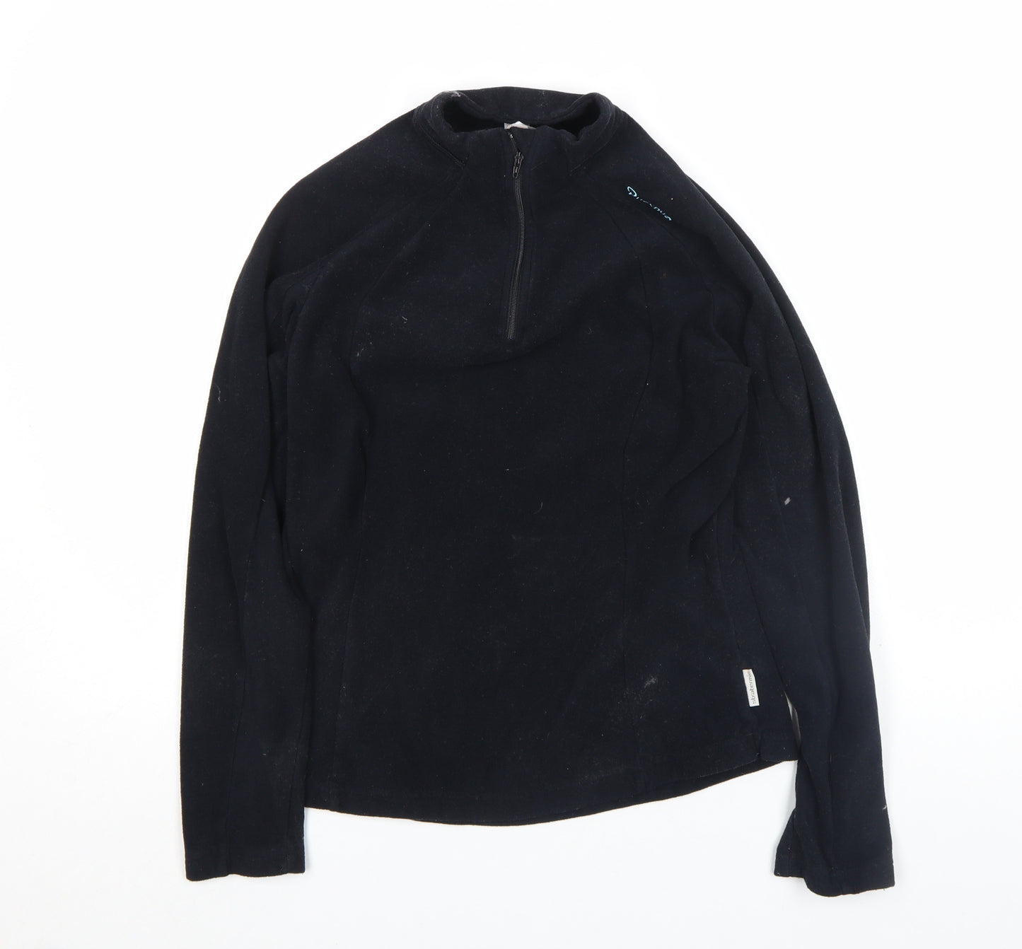 Decathlon Creation Women's Black Fleece Half Zip Hiking Jacket Size M