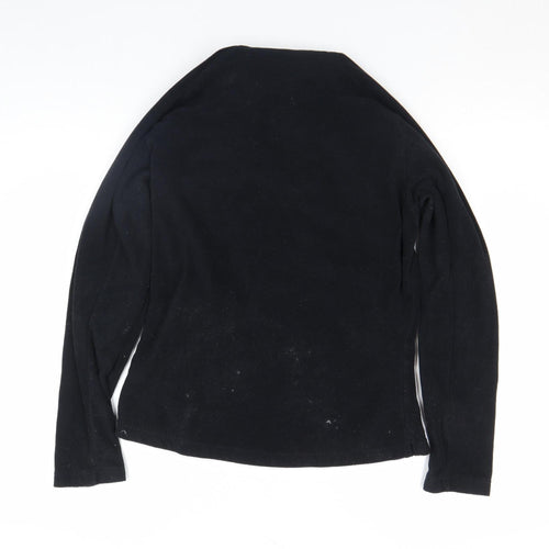Decathlon Creation Women's Black Fleece Half Zip Hiking Jacket Size M