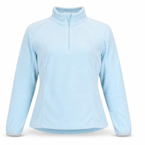 Decathlon Women's Blue Fleece 1/4 Zip Long Sleeve Activewear Top M