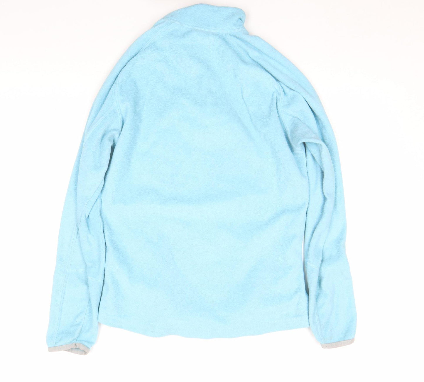 Decathlon Women's Blue Fleece 1/4 Zip Long Sleeve Activewear Top M