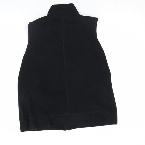 Atmosphere Women Black Fleece Zip Waistcoat Size 12