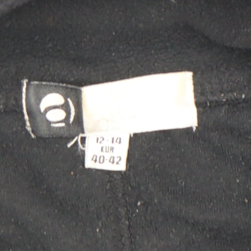 Atmosphere Women Black Fleece Zip Waistcoat Size 12