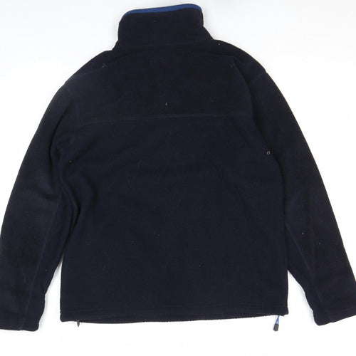 Active Sportswear Men's Blue Fleece Pullover Small 1/4 Zip Casual Top
