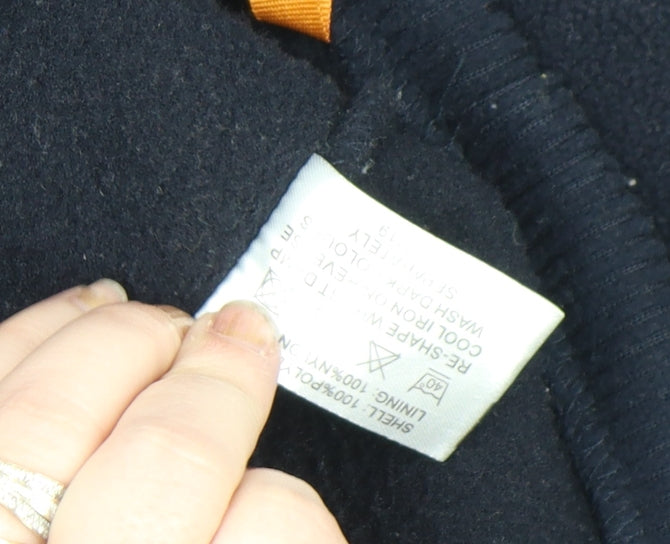 Active Sportswear Men's Blue Fleece Pullover Small 1/4 Zip Casual Top