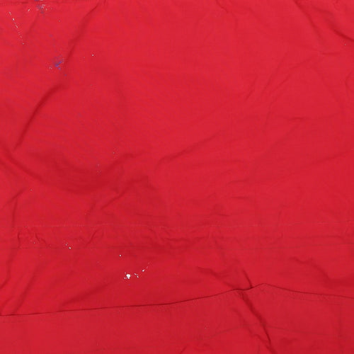 Marin Alpin Men's Red Colour Block Hooded Parka Jacket L