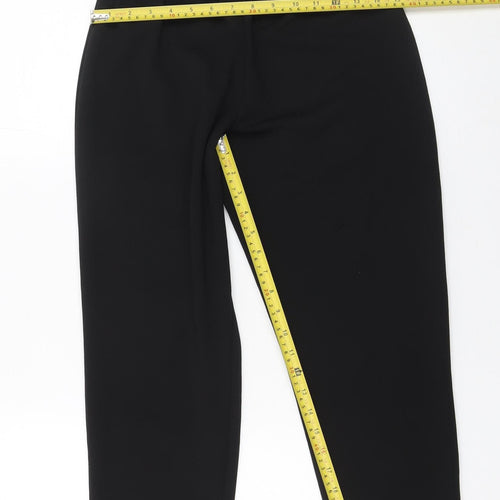 ASOS Women's Black Tapered Stretch Trousers Size 8
