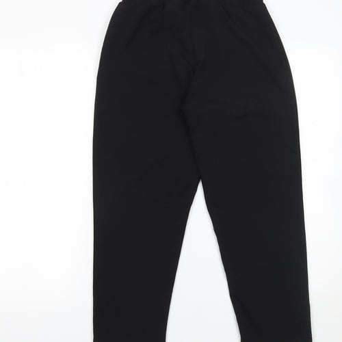 ASOS Women's Black Tapered Stretch Trousers Size 8