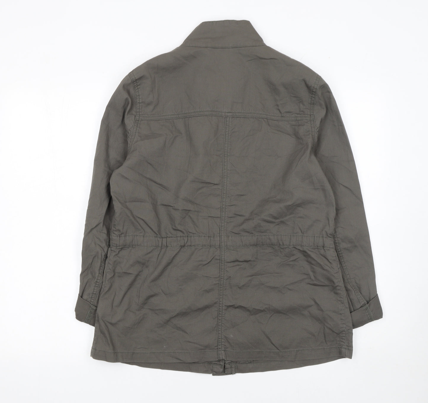 Debenhams Women’s Grey Cotton Military Jacket Size 14