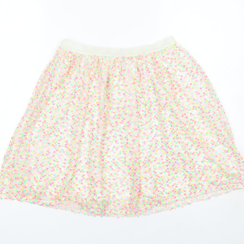 Cat & Jack Girls Multicoloured XL A-Line Knee Length Mesh Party Skirt