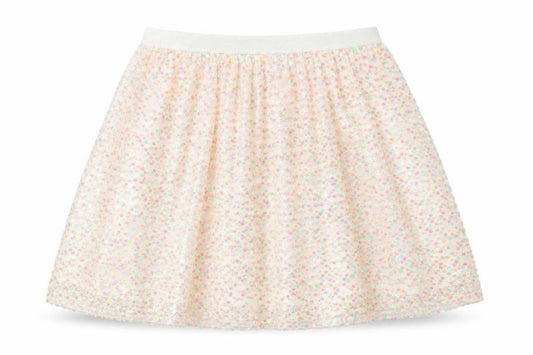 Front view of Cat & Jack girls’ multicoloured xl a-line knee length mesh party skirt