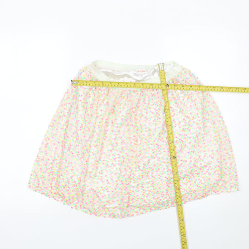 Cat & Jack Girls Multicoloured XL A-Line Knee Length Mesh Party Skirt