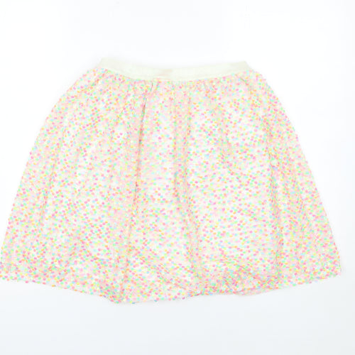 Cat & Jack Girls Multicoloured XL A-Line Knee Length Mesh Party Skirt