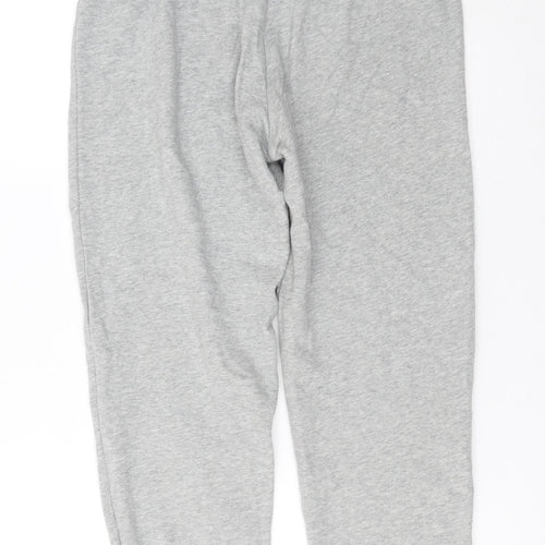 Nike Womens Grey Jogger Trousers Small Regular Fit Cotton Blend