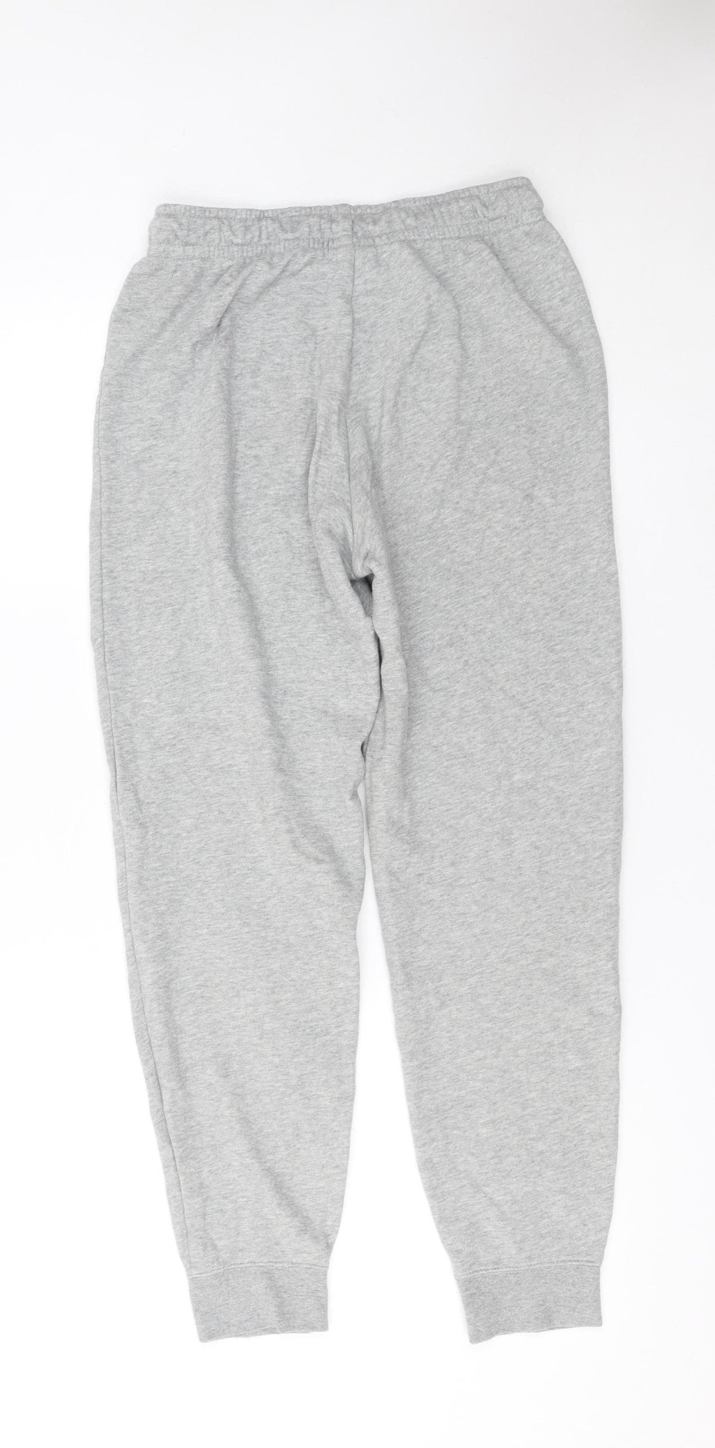 Nike Womens Grey Jogger Trousers Small Regular Fit Cotton Blend