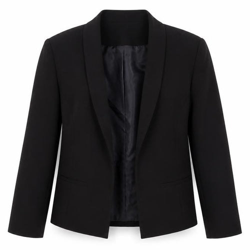 New Look Women’s Black Shawl Collar Blazer UK 12 Tailored Lined Jacket