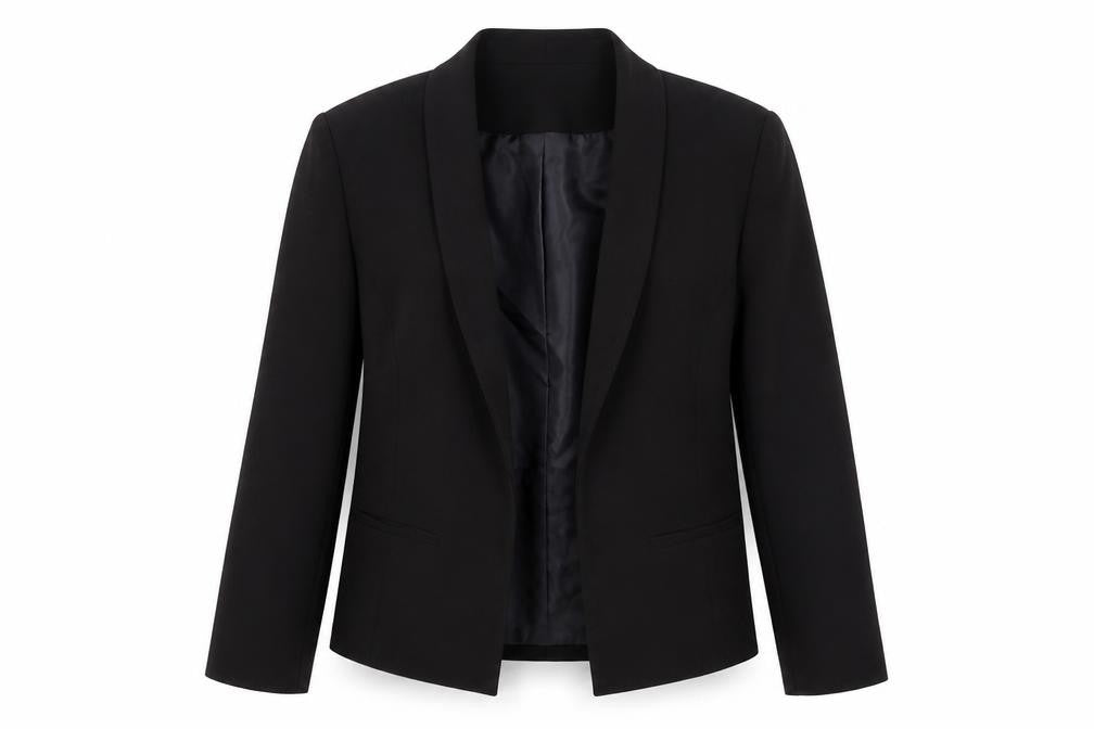 New Look Women’s Black Shawl Collar Blazer UK 12 Tailored Lined Jacket